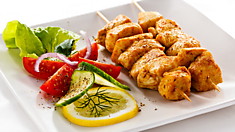 Мясо с зеленью